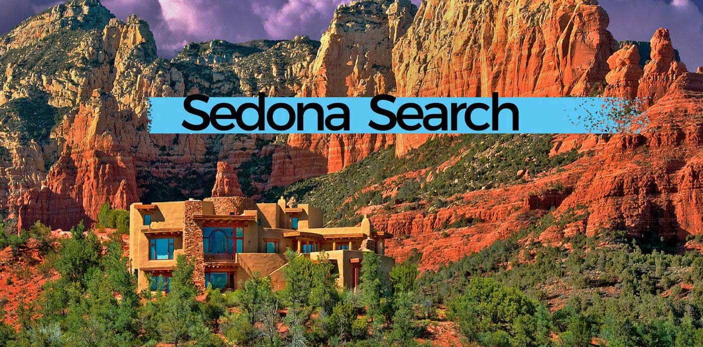 homes in Sedona with mountains in the background