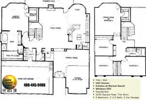 Image of Warner Ranch Tempe floor plans: model Windsor 565